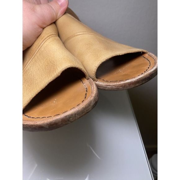 Free People Mont Blanc Sandals Womens Size 36 US 5.5 Tan Open Toe/Side Comfort - Picture 13 of 16